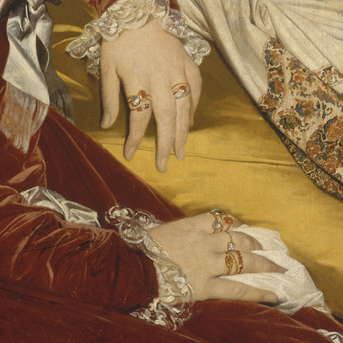 Mesdemoiselles Chassériau, dit Les deux sœurs, détail