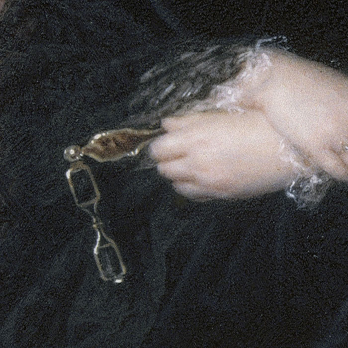 Portrait de Madame Colombet, détail