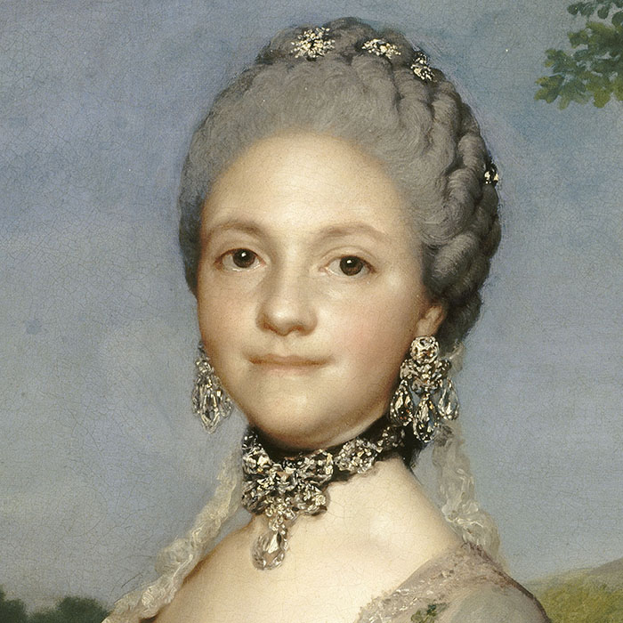 Marie-Louise de Parme, alors princesse des Asturies, détail