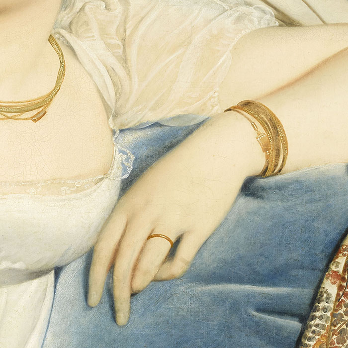 Portrait de Madame Rivière, détail