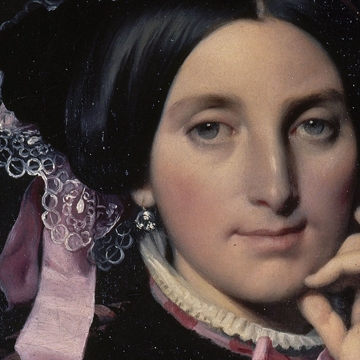Portrait de Caroline Gonse, détail